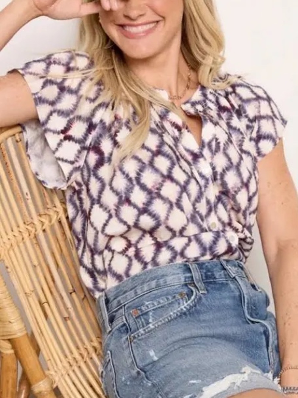 Rails Alena Iris Shibori Top size S